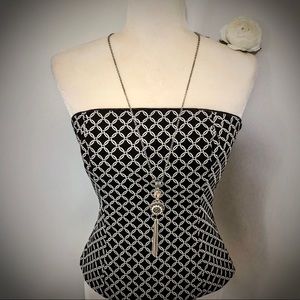 🌺WHBM 0 cute bone in corset flawless w/straps🌺
